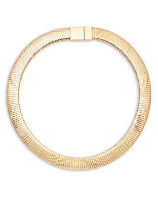 Kenneth Jay Lane - Flat Stretch Collar Necklace, 18.5"
