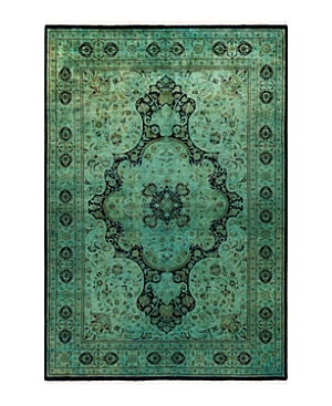 Shop Bloomingdale's Fine Vibrance M1463 Area Rug, 6' X 8'9 In Green