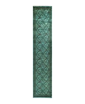 Bloomingdale's Fine Vibrance M1521 Runner Area Rug, 2'5 X 12'4 In Green