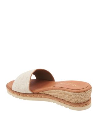 Women's Nessie Slip On Slide Espadrille Wedge Sandals