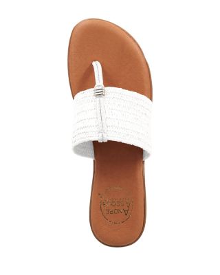 Women's Nice Slip On Woven Slide Thong Sandals