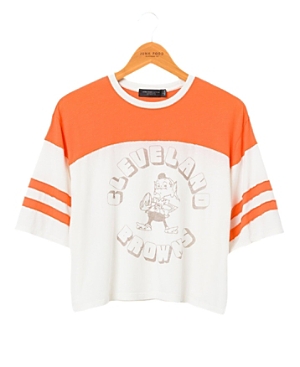 Junk Food Clothing Women's Browns Hail Mary Tee