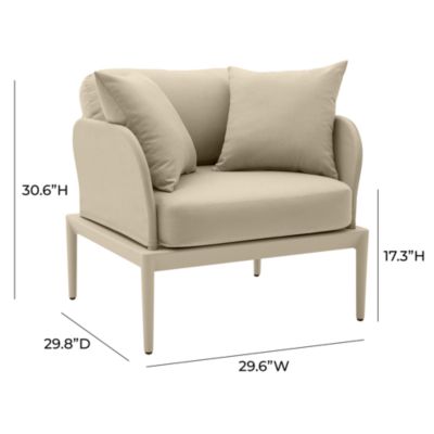  Kapri Outdoor Armchair in Taupe