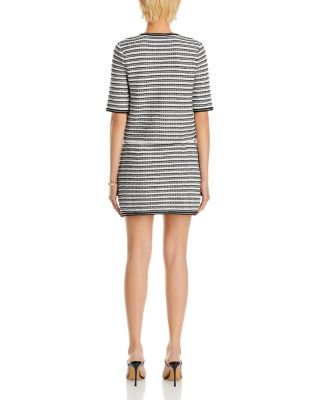 Tweed A Line Mini Skirt