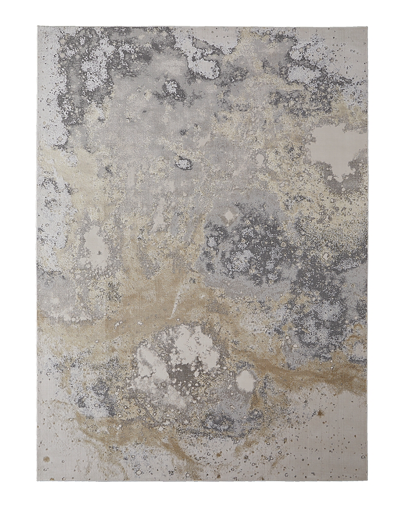 Shop Feizy Astra Ara39l3f Area Rug, 3'11 X 6' In Gray Gold