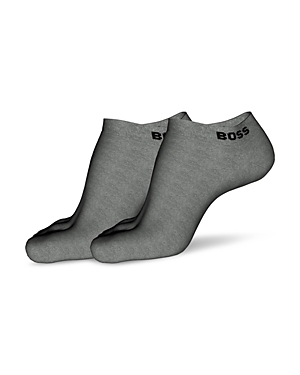 Hugo Boss Ankle Socks, Pack Of 2 In Medium Grey