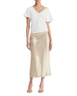 V Neck Flutter Sleeve Tee