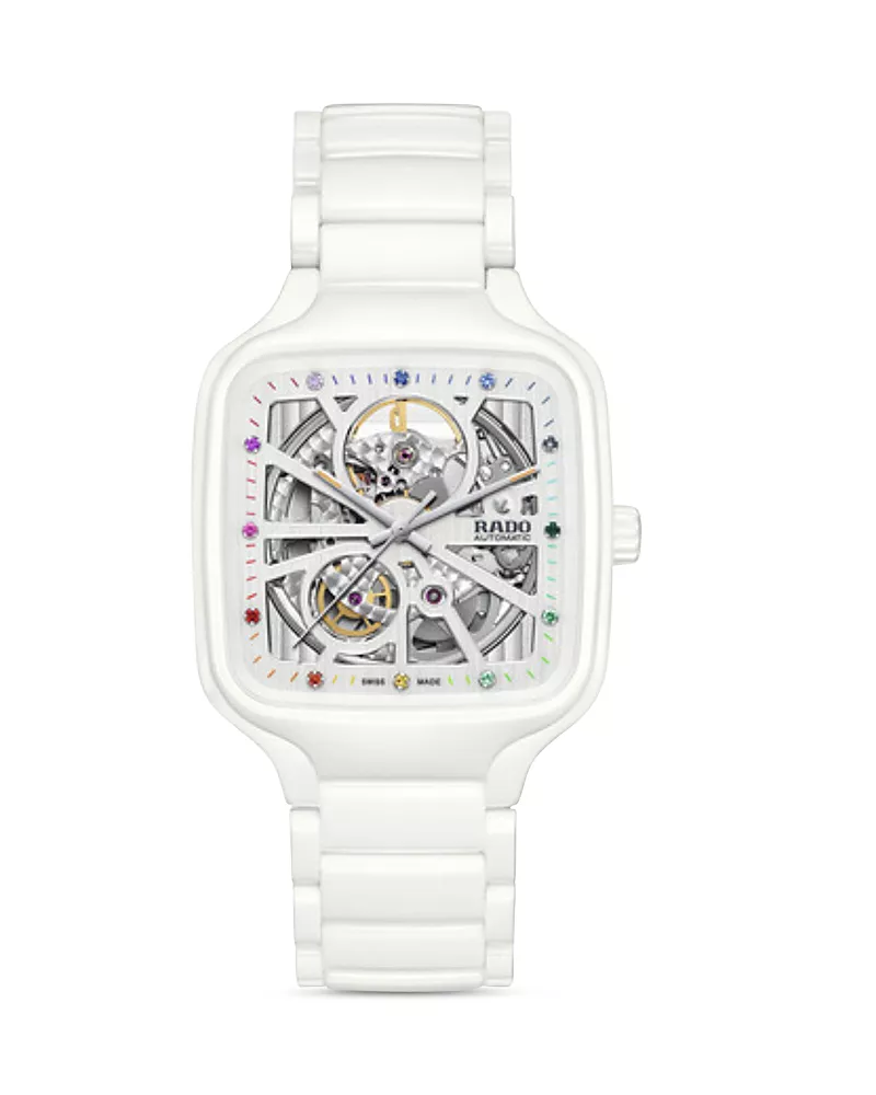 Rado True Square Automatic Open Heart Watch, 38mm x 44mm