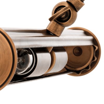 Luca Large Wall Lamp, Antique Brass Finish