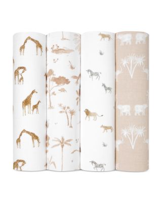 Aden and Anais - Muslin Swaddles Safari Dreams, Pack of 4