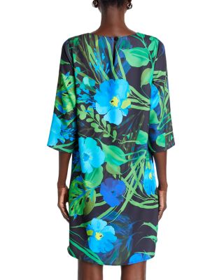 Floral Crepe A Line Dress