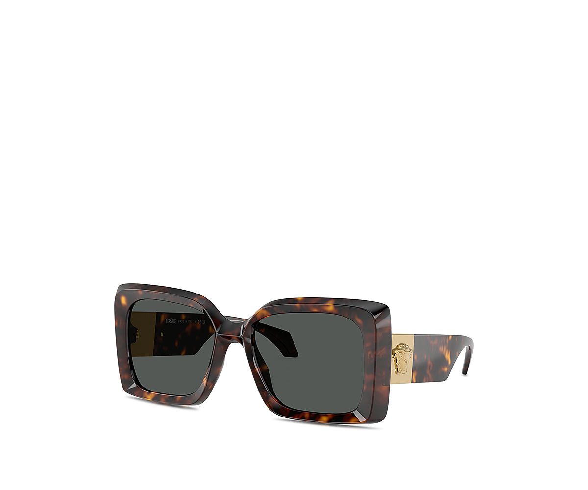 Versace Medusa Plaque Square Sunglasses, 54mm