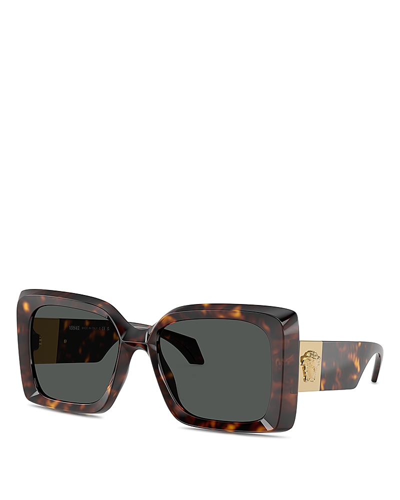 Versace Medusa Plaque Square Sunglasses, 54mm · OS