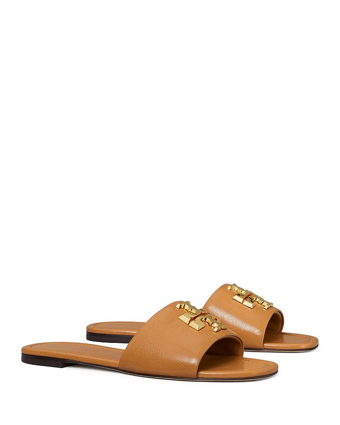 Shop Tory Burch Women's Eleanor Slide Sandals In Caramel Corn