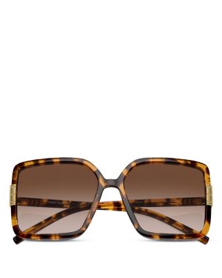 Flat Eleanor Square Sunglasses, 57mm