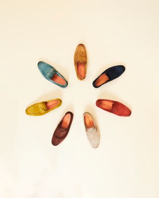 Carlos Suede Penny Loafers