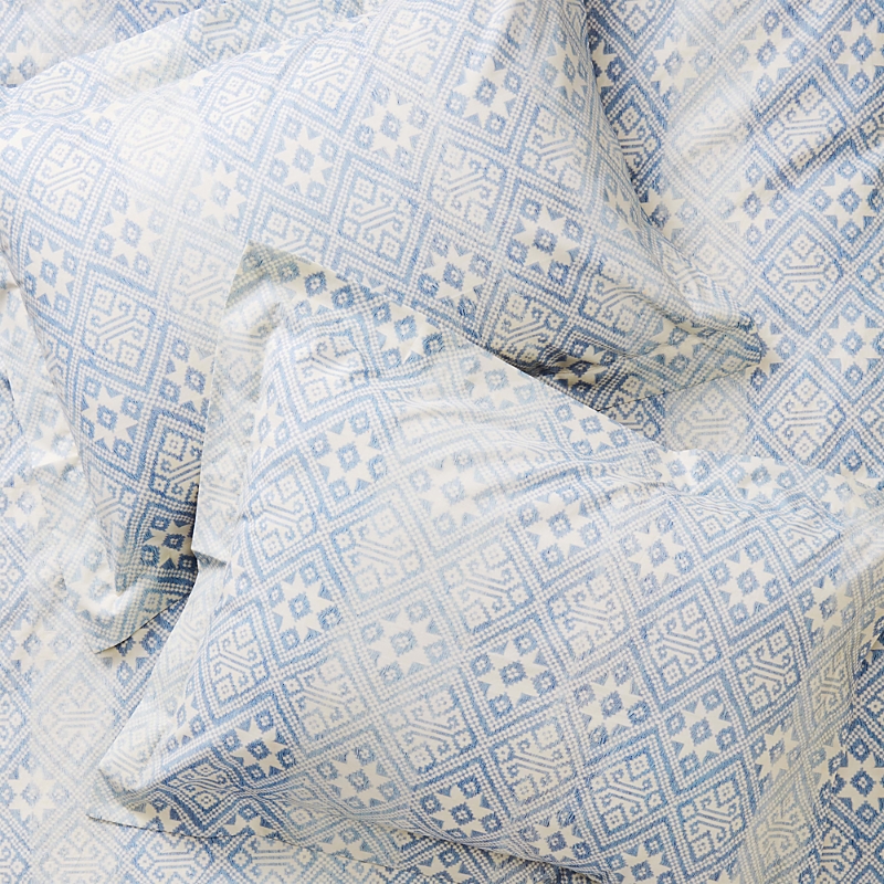St. Frank Light Star Muong Standard Sham, Pair In Light Blue