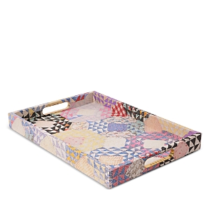 Shop St. Frank Shell Kaleidoscope Quilt Large Decorative Tray In Multi