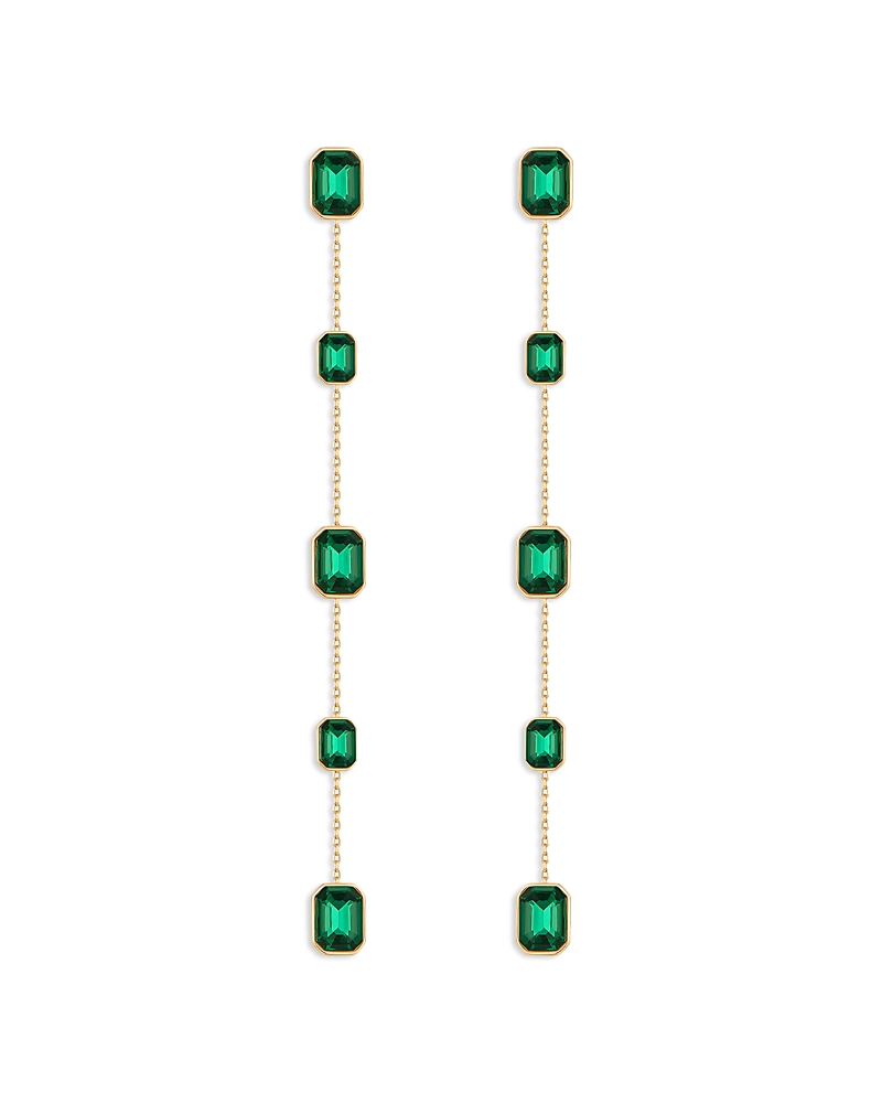 Ettika Iconic Color Crystal Linear Drop Earrings