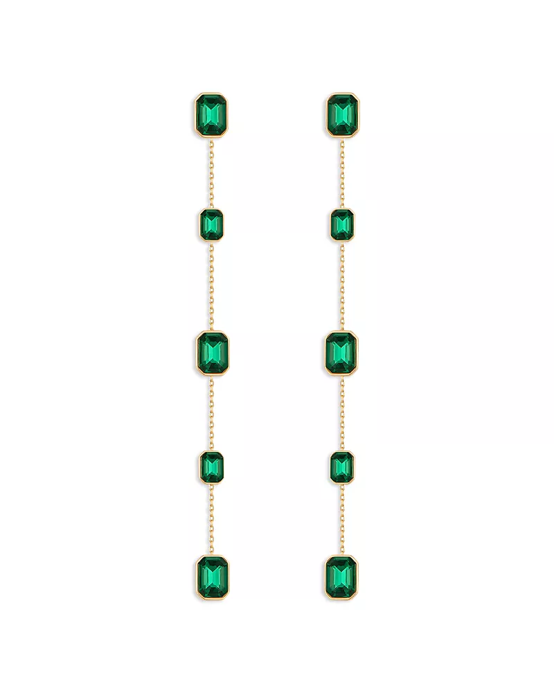 Ettika Iconic Color Crystal Linear Drop Earrings