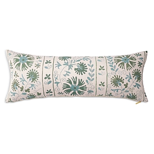 St. Frank Sage Ribbon Suzani Decorative Pillow, 15l X 40w In Sage