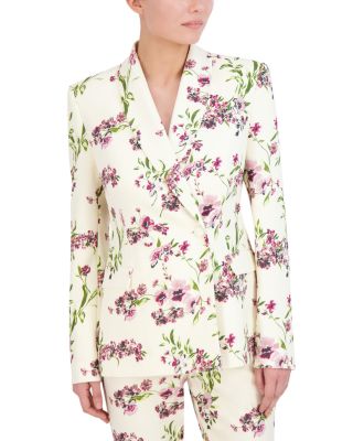BCBGMAXAZRIA - Floral One Button Blazer
