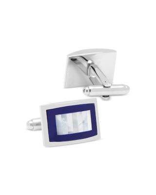Mother Of Pearl & Blue Lapis Key Cufflinks