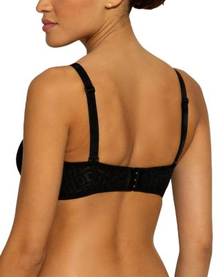 Accra Flocked Animal Print Underwire Bra