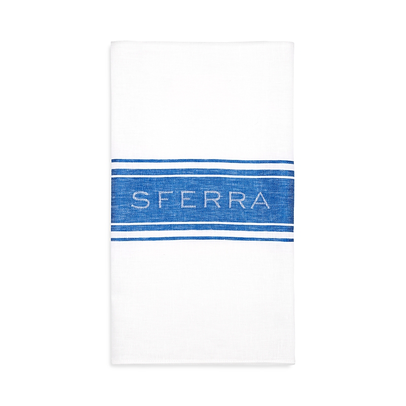 Sferra Parma Kitchen Towel, Set Of 2 In White/blue