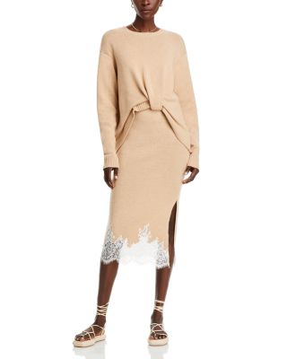 3.1 Phillip Lim - Long Sleeve Draped Knit Dress