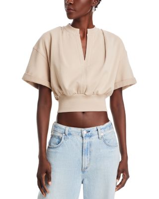 3.1 Phillip Lim - Short Sleeve Cropped Sweatshirt