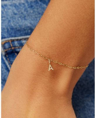 10K  Gold Letter Bracelet