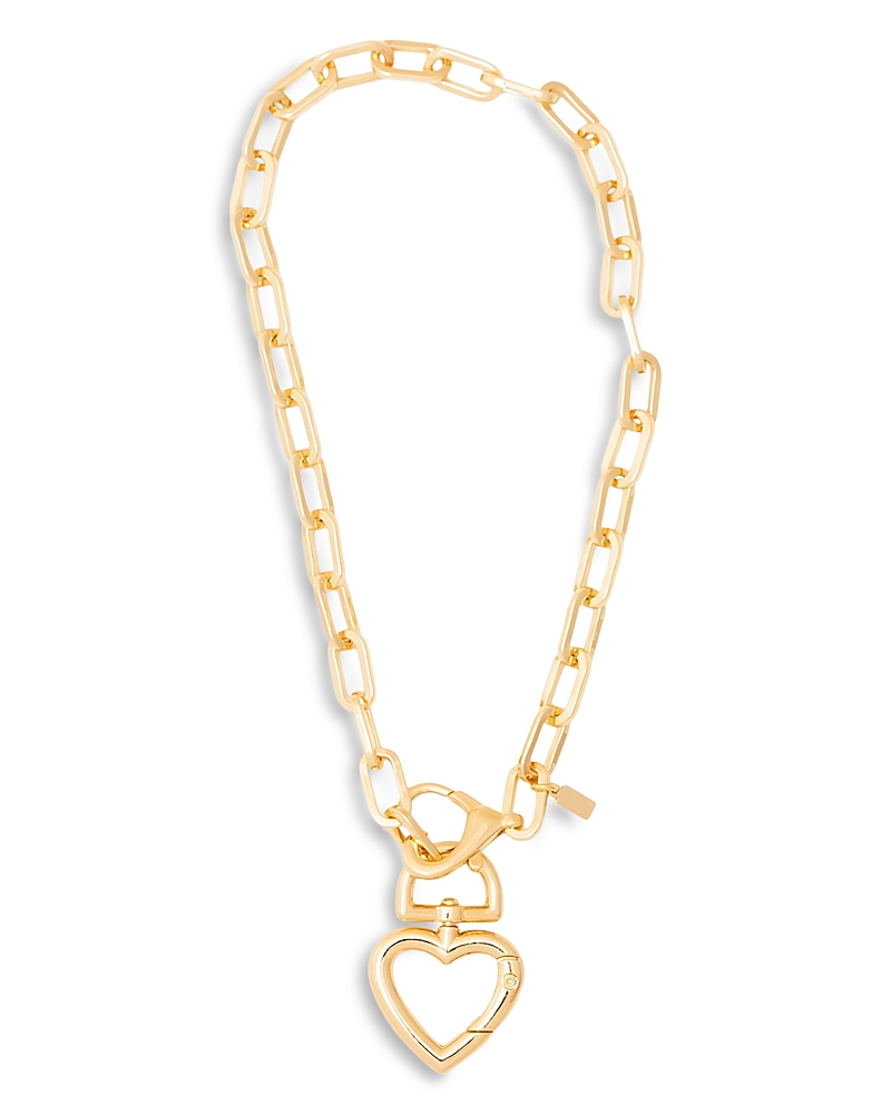 Kenneth Jay Lane Heart Pendant Necklace, 18