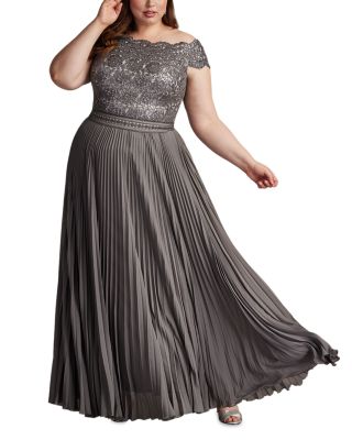 Plus Bode Sequin Embroidered Lace and Tulle Gown