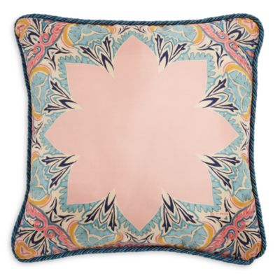 Etro Printed Silk Decorative Pillow, 18 x 18