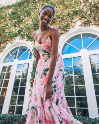 open lace back dress Kentucky Derby Dress Race Outfit in Neon Pink by Juliet JT921H main image 0