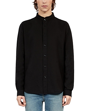 Shop The Kooples Straight Fit Shirt In Black