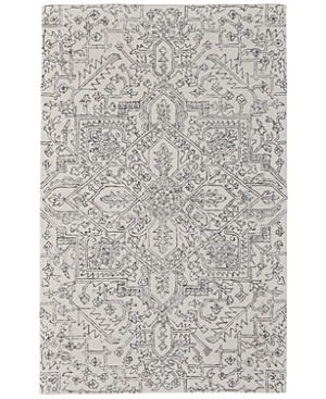 Feizy Belfort 8698778f Area Rug, 2' X 3' In Ivory/charcoal