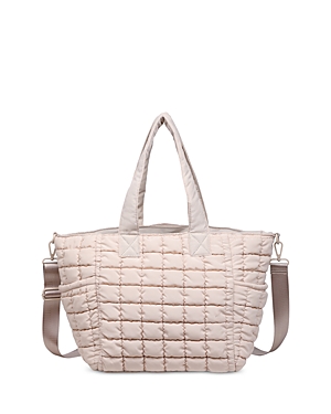 Sol & Selene Dreamer Puffer Extra Large Tote In Cream