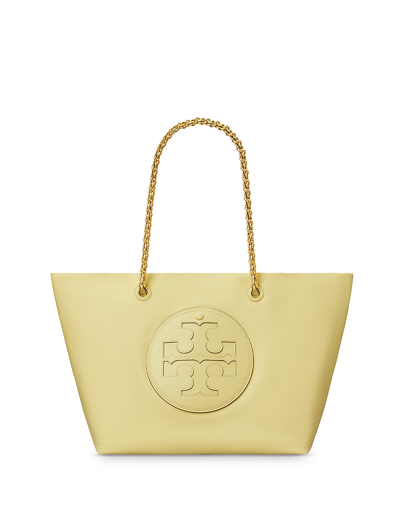 Tory Burch Ella Chain Tote In Lemon Sugar/gold