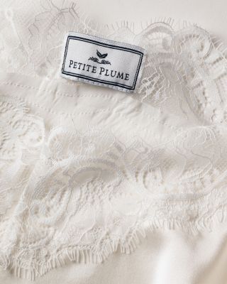 Mulberry Silk White Lace Cami Shorts Set