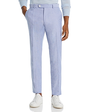 Hugo Boss Slim-fit Trousers In Navy