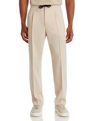 Pleated Drawstring Pant In Cotton-Blend