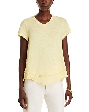 Wilt Tiered-hem Tee In Buttercup