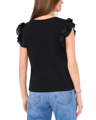 Tiered Ruffle Sleeve Tee