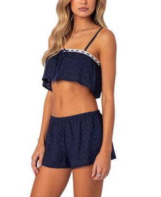 Edan Eyelet Crop Top