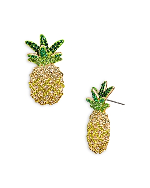 Looking Pine Pave Pineapple Drop Earrings