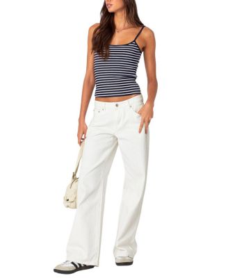 Gretta Striped Ribbed Tank Top