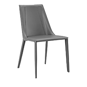 Shop Euro Style Kalle Side Chair In Gray