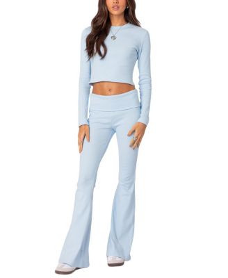 Coffee Break Ribbed Flare Leggings